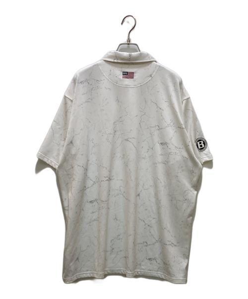 BRIEFING（ブリーフィング）BRIEFING (ブリーフィング) メンズタイダイシャツリラックスフィット ホワイト サイズ:Ｌの古着・服飾アイテム