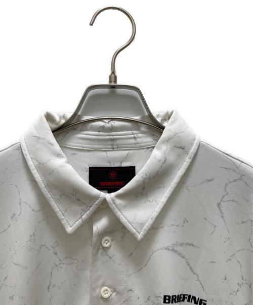 BRIEFING（ブリーフィング）BRIEFING (ブリーフィング) メンズタイダイシャツリラックスフィット ホワイト サイズ:Ｌの古着・服飾アイテム