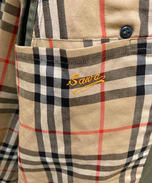 Burberry's（バーバリー）Burberry's (バーバリーズ) 裏ノバチェックトレンチコート カーキ サイズ:Lの古着・服飾アイテム