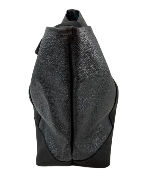 TOPKAPI（トプカピ）TOPKAPI (トプカピ) スコッチグレインネオレザーA4トートバッグ ブラックの古着・服飾アイテム