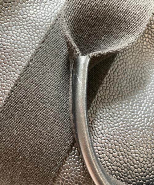 TOPKAPI（トプカピ）TOPKAPI (トプカピ) スコッチグレインネオレザーA4トートバッグ ブラックの古着・服飾アイテム