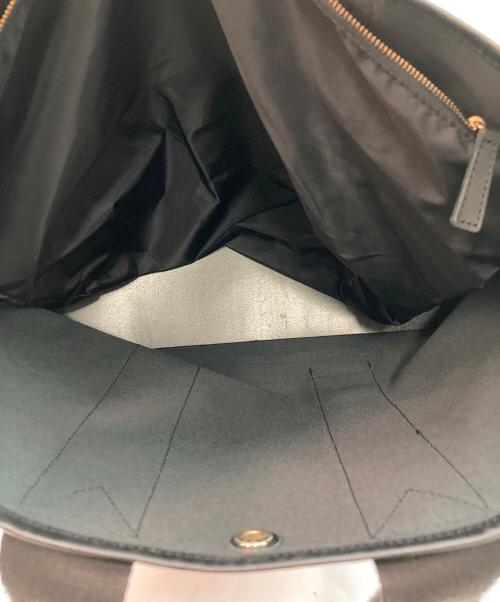 TOPKAPI（トプカピ）TOPKAPI (トプカピ) スコッチグレインネオレザーA4トートバッグ ブラックの古着・服飾アイテム