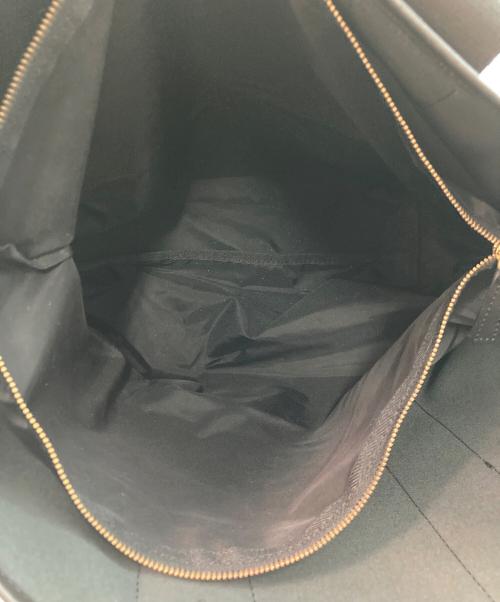 TOPKAPI（トプカピ）TOPKAPI (トプカピ) スコッチグレインネオレザーA4トートバッグ ブラックの古着・服飾アイテム