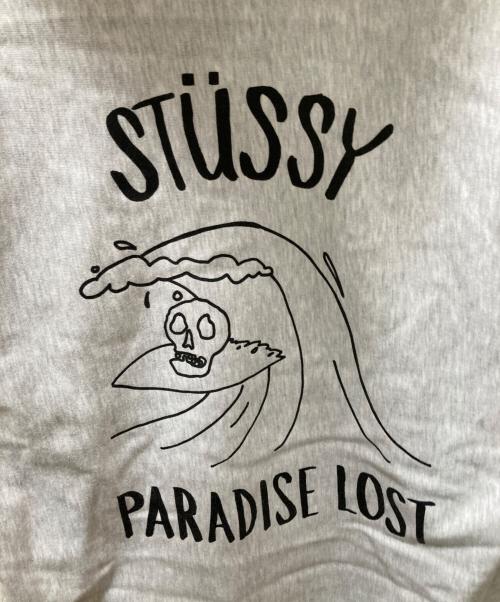 stussy（ステューシー）stussy (ステューシー) パラダイス ロスト ジップ パーカー グレー サイズ:Lの古着・服飾アイテム
