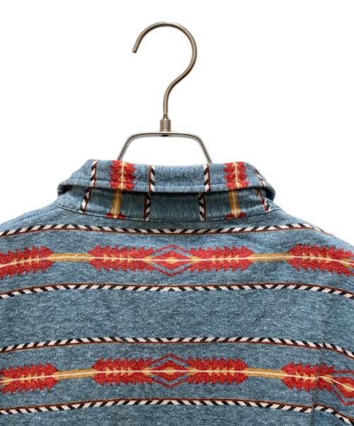 PENDLETON（ペンドルトン）PENDLETON (ペンドルトン) 総柄ポロシャツ ブルー サイズ:Lの古着・服飾アイテム