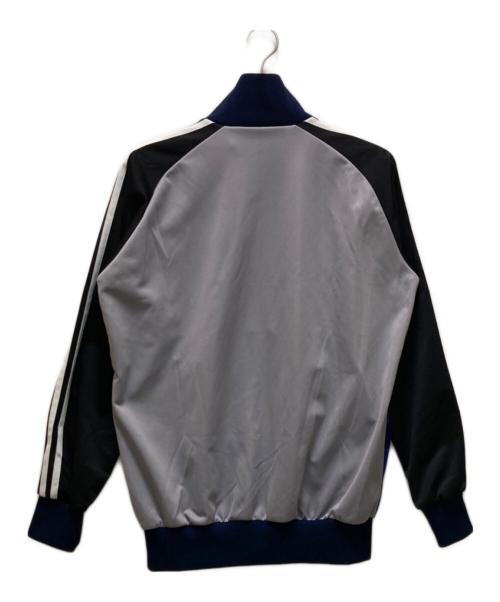 adidas（アディダス）adidas (アディダス) チェックトラックジャケット ブルー サイズ:XOの古着・服飾アイテム