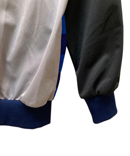 adidas（アディダス）adidas (アディダス) チェックトラックジャケット ブルー サイズ:XOの古着・服飾アイテム