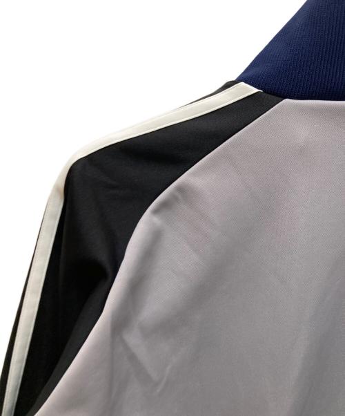 adidas（アディダス）adidas (アディダス) チェックトラックジャケット ブルー サイズ:XOの古着・服飾アイテム