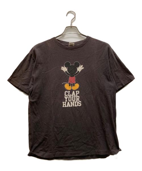 STANDARD CALIFORNIA（スタンダードカリフォルニア）STANDARD CALIFORNIA (スタンダードカリフォルニア) Disney (ディズニー) コラボグラフィック ロゴ クルーネック Tシャツ ブラック サイズ:Ｌの古着・服飾アイテム