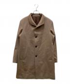 TAKEO KIKUCHIタケオキクチ）の古着「ウールｘカシミヤ スタンドカラーコート」｜ベージュ