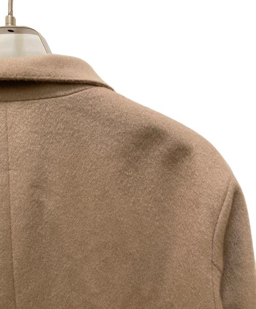 TAKEO KIKUCHI（タケオキクチ）TAKEO KIKUCHI (タケオキクチ) ウールｘカシミヤ スタンドカラーコート ベージュ サイズ:２の古着・服飾アイテム