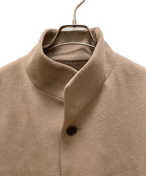 TAKEO KIKUCHI（タケオキクチ）TAKEO KIKUCHI (タケオキクチ) ウールｘカシミヤ スタンドカラーコート ベージュ サイズ:２の古着・服飾アイテム