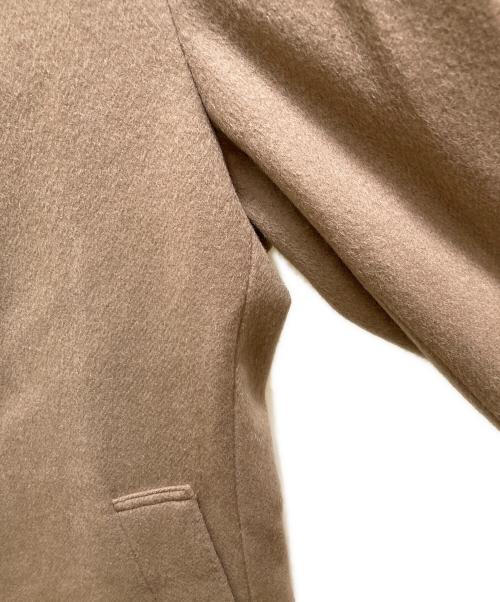 TAKEO KIKUCHI（タケオキクチ）TAKEO KIKUCHI (タケオキクチ) ウールｘカシミヤ スタンドカラーコート ベージュ サイズ:２の古着・服飾アイテム