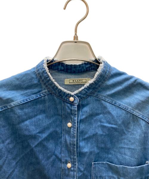 blanc basque（ブランバスク）BLANC basque (ブランバスク) パールボタンデニムシャツ インディゴ サイズ:38の古着・服飾アイテム