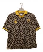 SASQUATCHfabrix.×PUMA×BEAMSサスクワッチファブリックス×プーマ×ビームス）の古着「コラボレオパードゲームシャツ」｜グリーン