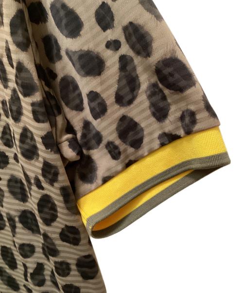 SASQUATCHfabrix.（サスクワッチファブリックス）SASQUATCHfabrix. (サスクワッチファブリックス) PUMA (プーマ) BEAMS (ビームス) コラボレオパードゲームシャツ グリーン サイズ:Mの古着・服飾アイテム