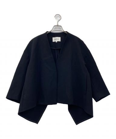 エンフォルド ・ネイビー ・ショートジャケット・SIZE36 中古・古着通販】ENFOLD (エンフォルド) ライトダブルクロス ショート