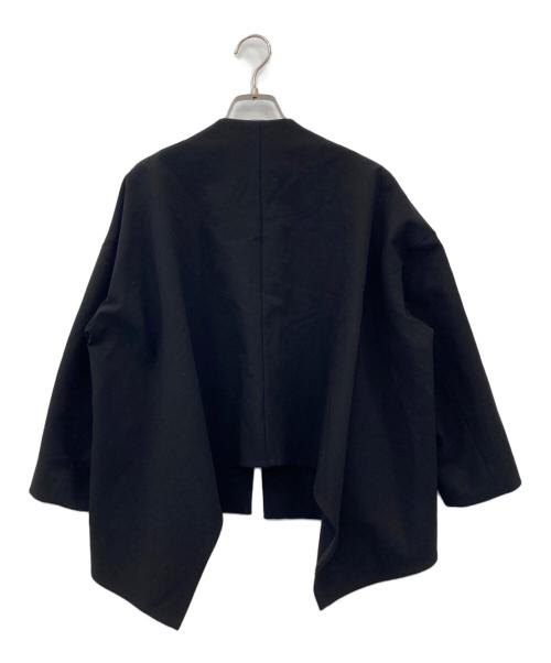 ENFOLD（エンフォルド）ENFOLD (エンフォルド) ライトダブルクロス ショートジャケット ブラック サイズ:36の古着・服飾アイテム