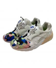 PUMA（プーマ）の古着「ディスクブレイズ ジャングルカモ "プーマホワイト/ウルトラブルー"」｜ホワイト