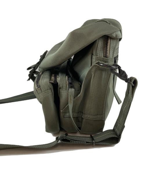 HARVEST LABEL（ハーヴェストレーベル）HARVEST LABEL (ハーヴェストレーベル) マルチポケットナイロンショルダーバッグ グリーンの古着・服飾アイテム
