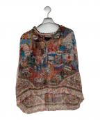 tricot COMME des GARCONSトリココムデギャルソン）の古着「総柄ブラウス」｜マルチカラー