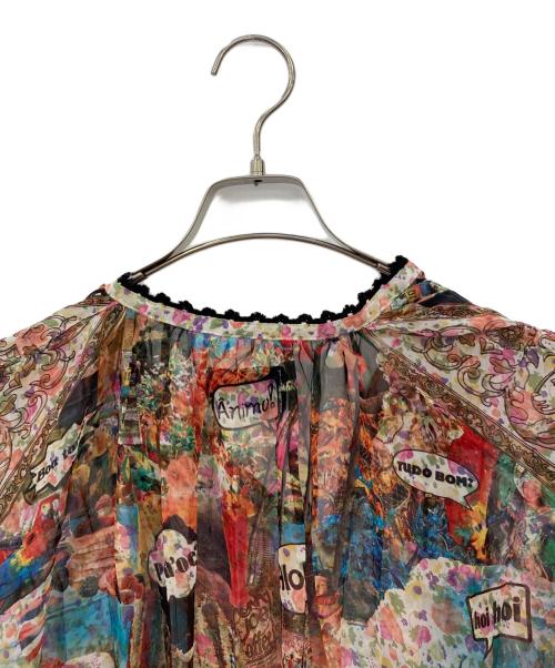 tricot COMME des GARCONS（トリココムデギャルソン）tricot COMME des GARCONS (トリココムデギャルソン) 総柄ブラウス マルチカラー サイズ:Sの古着・服飾アイテム