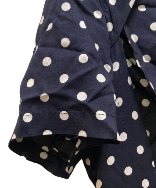 COMME des GARCONS COMME des GARCONS（コムデギャルソン コムデギャルソン）COMME des GARCONS COMME des GARCONS (コムデギャルソン コムデギャルソン) Aライン ドット柄 マキシ エプロン ロングワンピース ネイビー×ホワイト サイズ:XSの古着・服飾アイテム