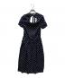 COMME des GARCONS COMME des GARCONS (コムデギャルソン コムデギャルソン) Aライン ドット柄 マキシ エプロン ロングワンピース ネイビー×ホワイト サイズ:XS：9000円