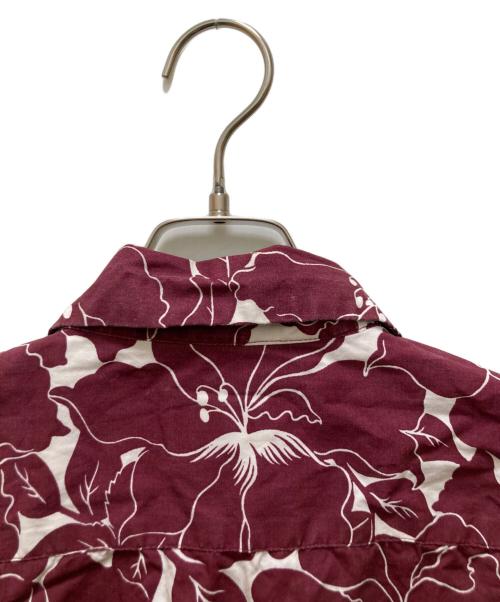 stussy（ステューシー）stussy (ステューシー) ヴィンテージオープンカラーアロハシャツ レッド サイズ:Ⅼの古着・服飾アイテム