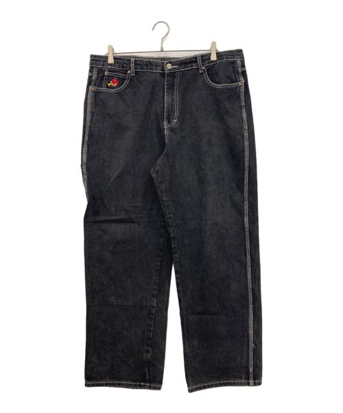 BUTTER GOODS（バターグッズ）Butter Goods (バターグッズ) バギーデニムパンツ ブラック サイズ:36の古着・服飾アイテム