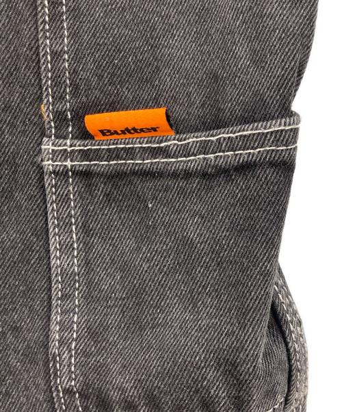 BUTTER GOODS（バターグッズ）Butter Goods (バターグッズ) バギーデニムパンツ ブラック サイズ:36の古着・服飾アイテム