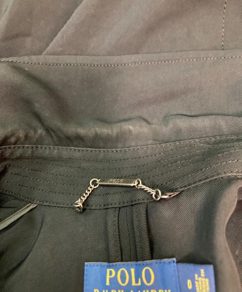 POLO RALPH LAUREN（ポロ・ラルフローレン）POLO RALPH LAUREN (ポロ・ラルフローレン) トリアセトレンチコート ブラックの古着・服飾アイテム