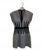 ELISABETTA FRANCHIエリザベッタフランキ）の古着「ノースリーブワンピース」｜ブラック