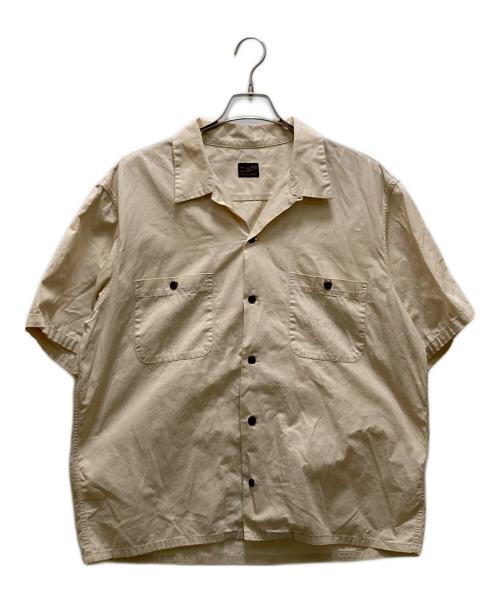 TENDERLOIN（テンダーロイン）TENDERLOIN (テンダーロイン) 半袖オープンカラーシャツ ベージュ サイズ:XLの古着・服飾アイテム