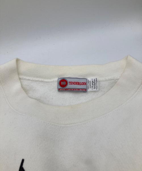 TENDERLOIN（テンダーロイン）TENDERLOIN (テンダーロイン) プリントスウェット ホワイト サイズ:XLの古着・服飾アイテム