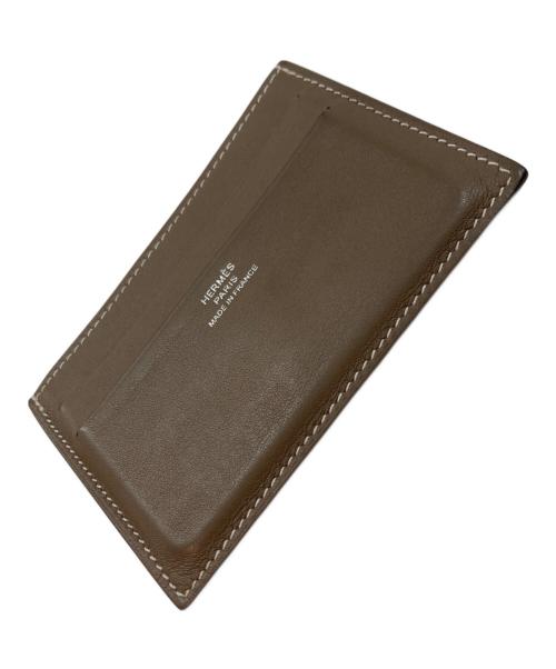 HERMES（エルメス）HERMES (エルメス) シチズンツイル カードホルダー ベージュの古着・服飾アイテム