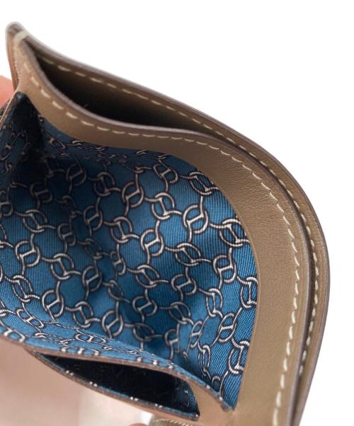 HERMES（エルメス）HERMES (エルメス) シチズンツイル カードホルダー ベージュの古着・服飾アイテム