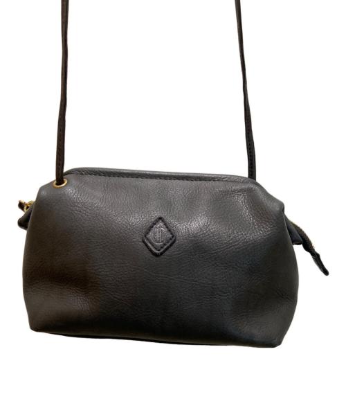 CLEDRAN（クレドラン）CLEDRAN (クレドラン) タンテ レザーショルダーバッグ ネイビーの古着・服飾アイテム