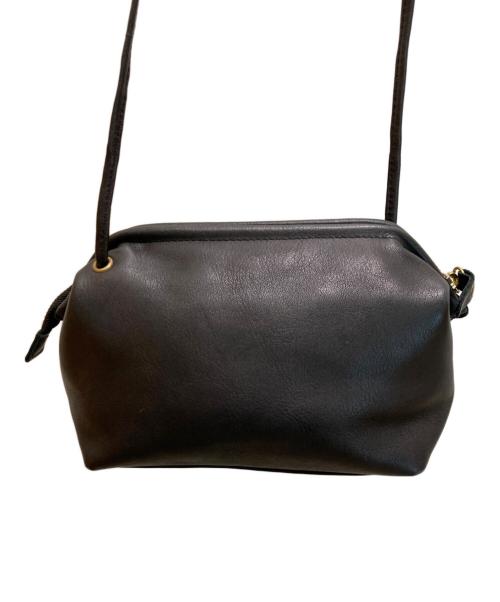 CLEDRAN（クレドラン）CLEDRAN (クレドラン) タンテ レザーショルダーバッグ ネイビーの古着・服飾アイテム