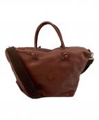 CLEDRANクレドラン）の古着「ガレ 2WAYレザーミニボストンバッグ」｜ブラウン