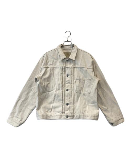417 by EDIFICE（417 バイ エディフィス）417 by EDIFICE (417 バイ エディフィス) デニムジャケット 23011312506030 ホワイト サイズ:Lの古着・服飾アイテム