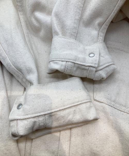 417 by EDIFICE（417 バイ エディフィス）417 by EDIFICE (417 バイ エディフィス) デニムジャケット 23011312506030 ホワイト サイズ:Lの古着・服飾アイテム