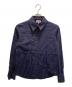 Vivienne Westwood RED LABEL（ヴィヴィアンウエストウッドレッドレーベル）の古着「襟付け替えオーブ刺繍ストライプシャツ」｜ネイビー