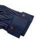 中古・古着 Vivienne Westwood RED LABEL (ヴィヴィアンウエストウッドレッドレーベル) 襟付け替えオーブ刺繍ストライプシャツ ネイビー サイズ:2：10000円