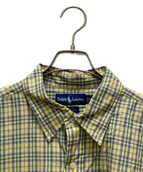POLO RALPH LAUREN（ポロ・ラルフローレン）POLO RALPH LAUREN (ポロ・ラルフローレン) チェックシャツ イエロー サイズ:XXLの古着・服飾アイテム