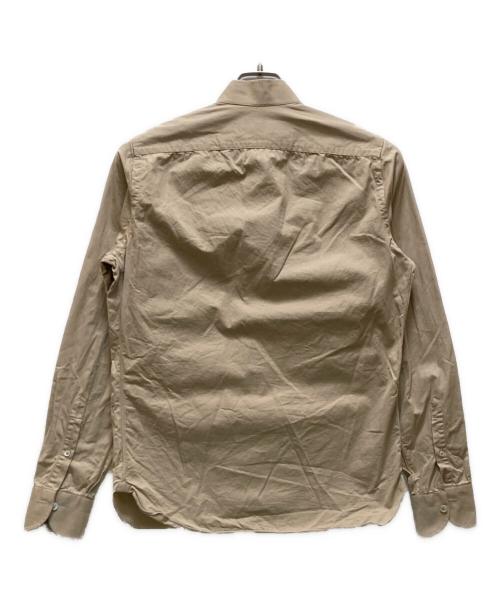 Mario Muscariello（マリオムスカリエッロ）Mario Muscariello (マリオムスカリエッロ) スタンドカラーミリタリーシャツ ベージュ サイズ:Sの古着・服飾アイテム