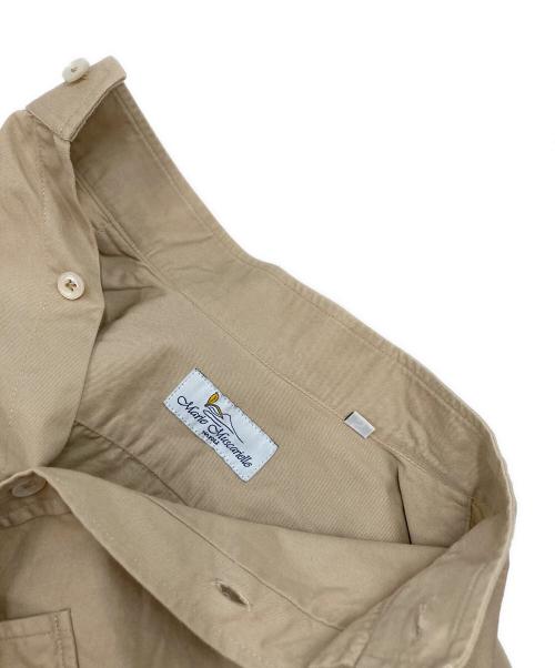 Mario Muscariello（マリオムスカリエッロ）Mario Muscariello (マリオムスカリエッロ) スタンドカラーミリタリーシャツ ベージュ サイズ:Sの古着・服飾アイテム