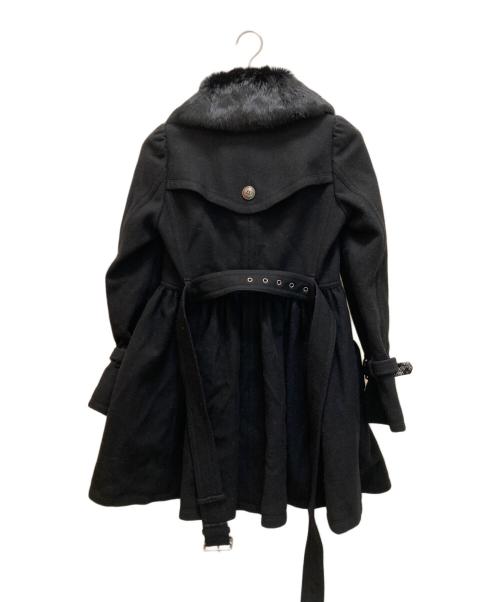 BURBERRY BLUE LABEL（バーバリー ブルー レーベル）BURBERRY BLUE LABEL (バーバリーロンドンブルーレーベル) ウールPコート ブラック サイズ:SIZE 38の古着・服飾アイテム
