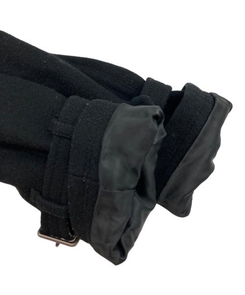 BURBERRY BLUE LABEL（バーバリー ブルー レーベル）BURBERRY BLUE LABEL (バーバリーロンドンブルーレーベル) ウールPコート ブラック サイズ:SIZE 38の古着・服飾アイテム