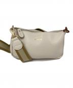 YOUNG & OLSEN The DRYGOODS STOREヤングアンドオルセン ザ ドライグッズストア）の古着「2WAYレザーショルダーバッグ」｜アイボリー